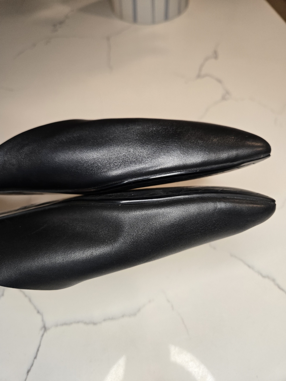 Zara Black Leather Slip-On Mules Size US10-EU41 - Picture 5 of 10
